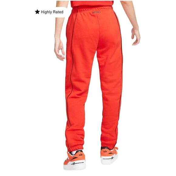Nike Air Mid Rise Fleece Joggers in Light Crimson Women's Size Small - Picture 2 of 8